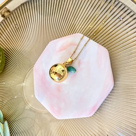 Bola de grossesse or aventurine