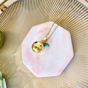 Bola de grossesse or aventurine