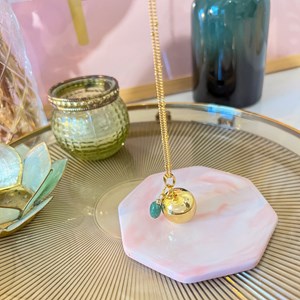 Bola de grossesse or aventurine