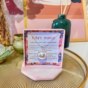 Bola de grossesse argent quartz