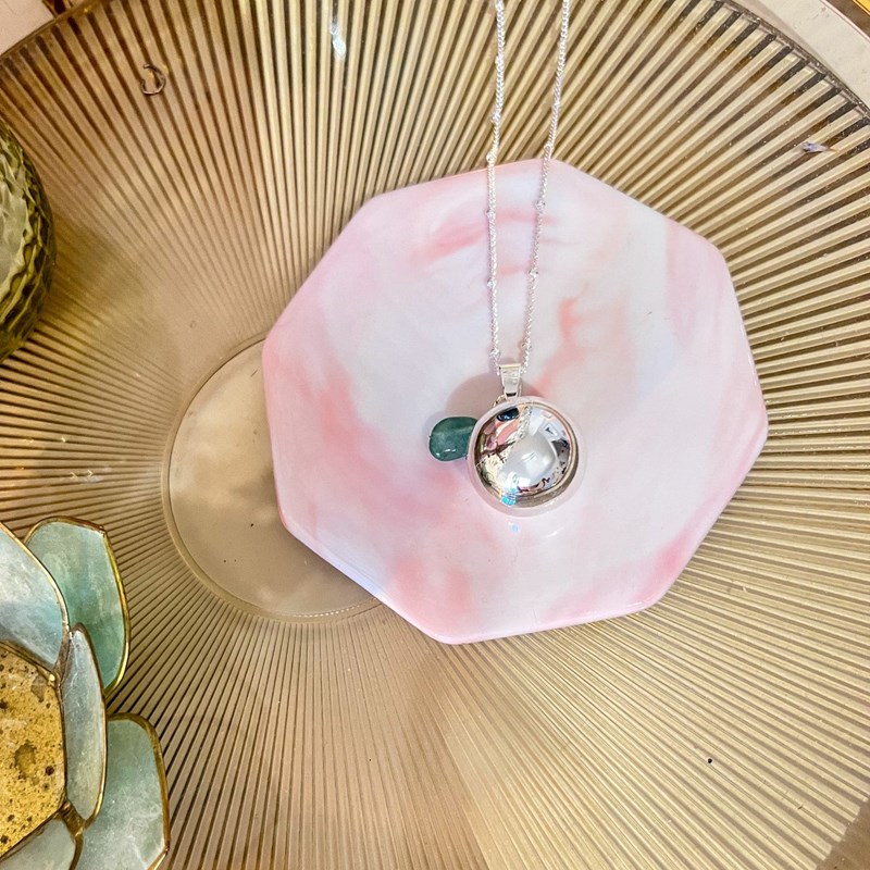 Bola de grossesse argent aventurine