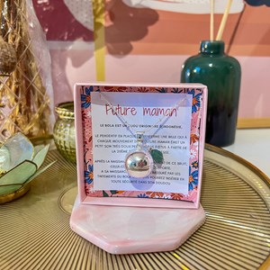 Bola de grossesse argent aventurine