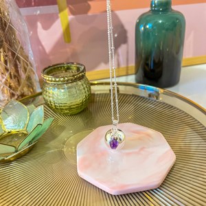 Bola de grossesse argent amethyste