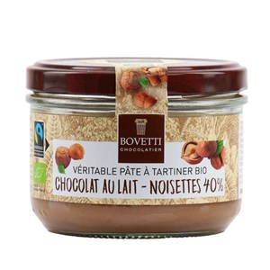 Pâte à tartiner bio noisettes chocolat au lait sans huile de palme