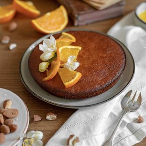 Gâteau moelleux amande et orange – bio sans gluten et sans lait
