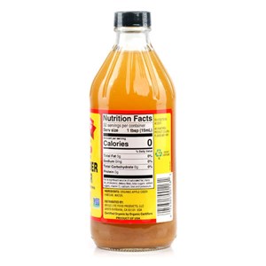 Vinaigre de cidre de pomme bio avec la mère - bragg