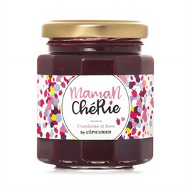 Confiture maman chérie - framboise et rose