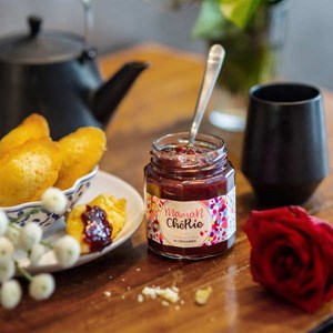 Confiture maman chérie - framboise et rose