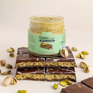 Pâte à tartiner dubaï style - pistache 40% et chocolat