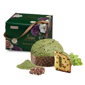 Panettone artisanal à la pistache et au matcha loison