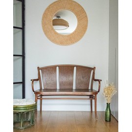 Banquette thonet en bois foncé n°42