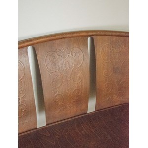 Banquette thonet en bois foncé n°42