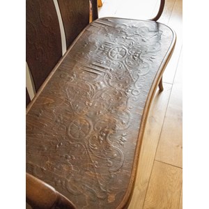 Banquette thonet en bois foncé n°42