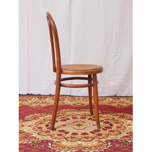 Paire de chaises de bistrot en bois courbé n°995