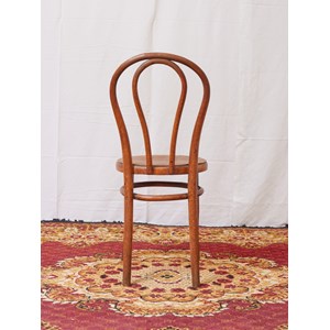 Paire de chaises de bistrot en bois courbé n°995