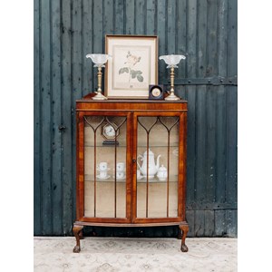 Paire de lampes en laiton et verre n°484