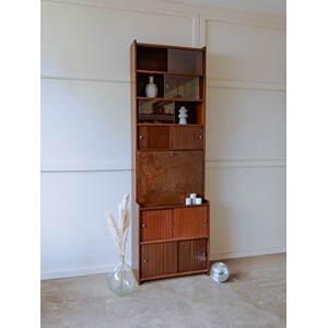 Bibliothèque haute en bois n°695