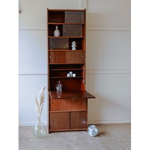 Bibliothèque haute en bois n°695