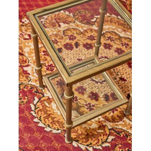 Paire table basse en laiton n°800