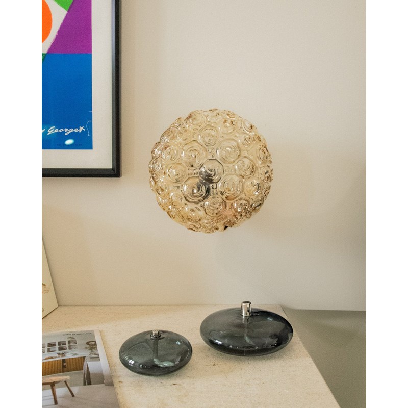 Applique en verre fumé orange n°123