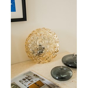 Applique en verre fumé orange n°123