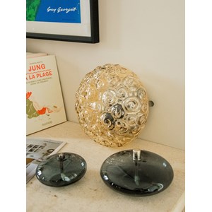 Applique en verre fumé orange n°123