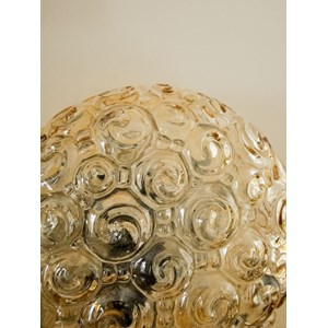 Applique en verre fumé orange n°123