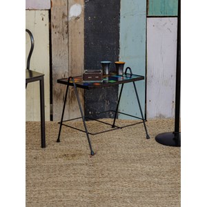 Table d'appoint en fer au plateau coloré n°817