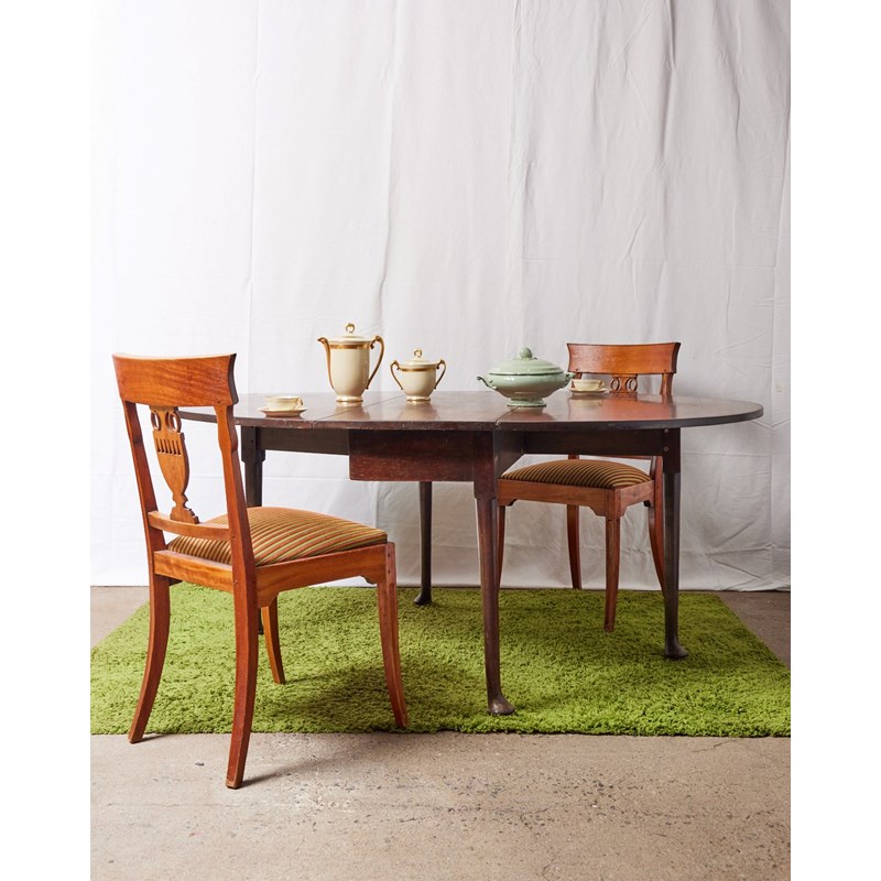 Debongout - Grande table à manger pliante en acajou massif n°601