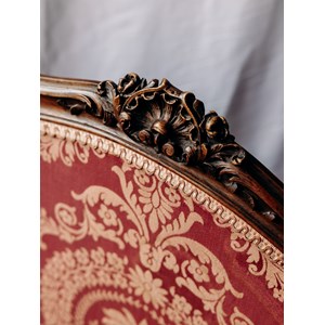 Pare-feu de cheminée en bois et tissu n°17