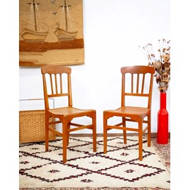Paire de chaises en hêtre n°968