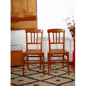 Paire de chaises en hêtre n°968