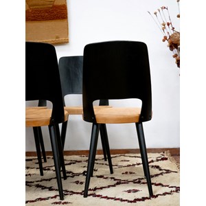 Lot de 4 chaises en hêtre n°1250