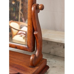 Miroir art déco en bois pour coiffeuse n°992