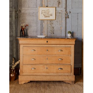 Commode louis-philippe en marbre n°374