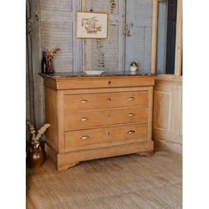 Commode louis-philippe en marbre n°374