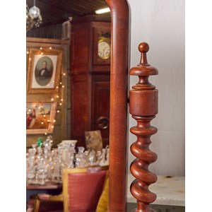 Miroir art déco pour coiffeuse en marbre blanc n°991