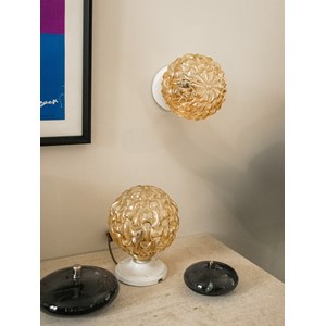 Paire d'appliques en verre fumé n°486