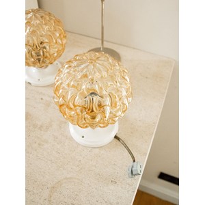 Paire d'appliques en verre fumé n°486