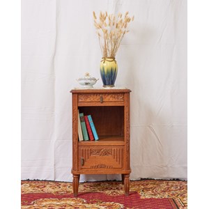 Table de chevet art déco en marbre blancn°1200