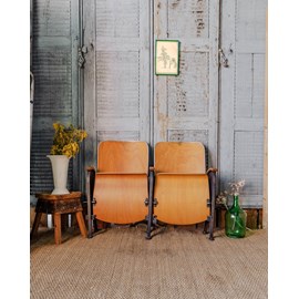 Strapontins de cinéma en bois n°1276
