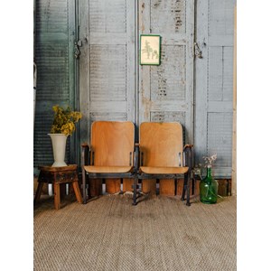 Strapontins de cinéma en bois n°1276