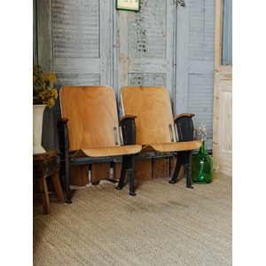 Strapontins de cinéma en bois n°1276