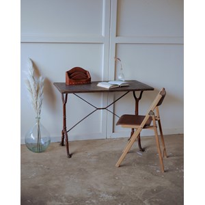 Table à manger bistro en fer forgé n°86