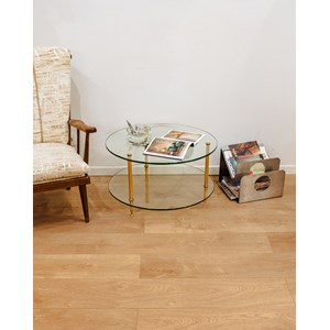 Table basse ronde en verre n°784