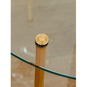 Table basse ronde en verre n°784