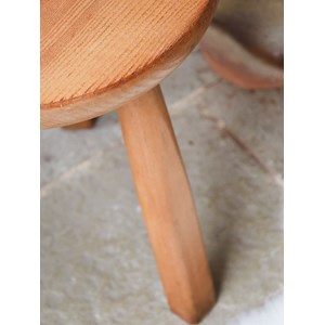 Paire de chaises brutalistes en chêne n°987