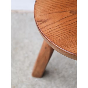 Paire de chaises brutalistes en chêne n°987