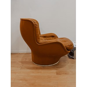 Fauteuil en cuir pivotant n°860