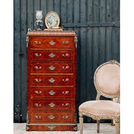 Grand semainier en bois et laiton n°58